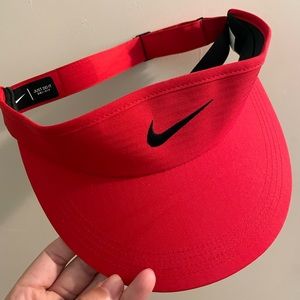 Nike dry fit unisex visor adult adjustable red